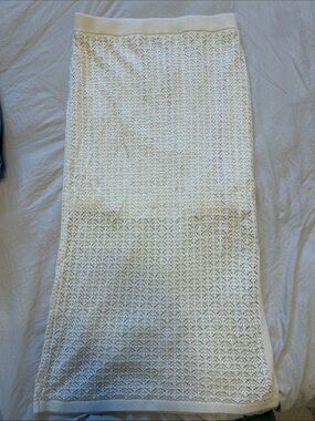 A New Day Women’s Cream Crochet Knit Pencil Skirt